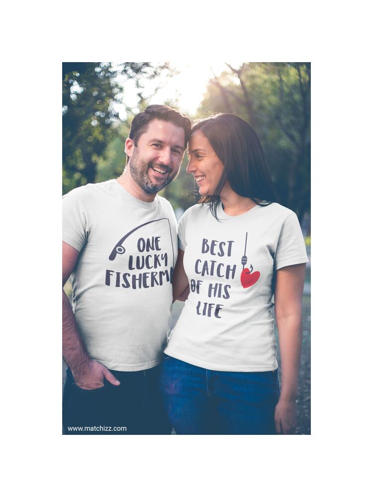 Fishing Couples Husband/Wife T-Shirt