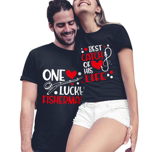 Lucky Fisherman / Best Catch T-Shirt for Couples