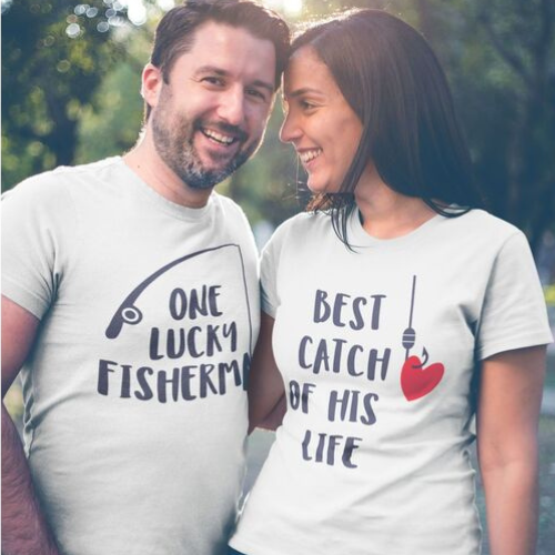 Fishing Couples Husband/Wife T-Shirt